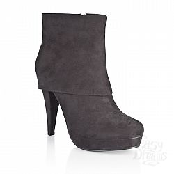 Высокие ботильоны с отворотом Высокие ботильоны с отворотом