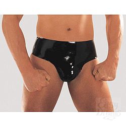 Латексные мужские трусы с анальной пробкой Латексные мужские трусы с анальной пробкой