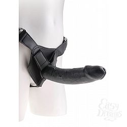  Страпон Harness со съемной чёрной насадкой King Cock 9 - 23 см.