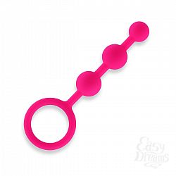 Розовые анальные бусы из ультрабархатистого силикона из 3 шариков - 13 см. Розовые анальные бусы из ультрабархатистого силикона из 3 шариков - 13 см.