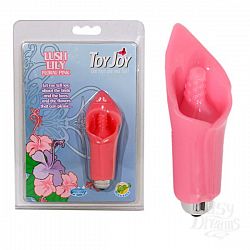 Розовая вибропулька с мягкой оболочкой в форме цветка каллы Розовая вибропулька с мягкой оболочкой в форме цветка каллы