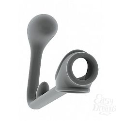 Анальная пробка с эрекционным кольцом SONO 3 серая SH-SON003GRY Анальная пробка с эрекционным кольцом SONO 3 серая SH-SON003GRY