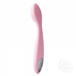  Нежно-розовый клиторальный вибратор Keri Vibrator Pale - 17 см.