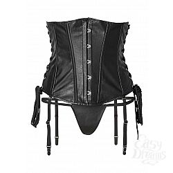 Набор - жесткий корсет и стринги, размер S - Allure, S, Черный Набор - жесткий корсет и стринги, размер S - Allure, S, Черный