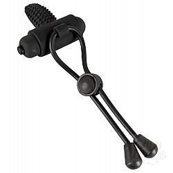 Чёрно лассо на пенис BLACK VELVETS с вибрацией Чёрно лассо на пенис BLACK VELVETS с вибрацией