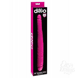Ярко-розовый двусторонний фаллоимитатор 16 Double Dillio - 40,6 см. Ярко-розовый двусторонний фаллоимитатор 16 Double Dillio - 40,6 см.