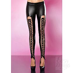 Леггинсы Aggressive pants под змеиную кожу со шнуровками Леггинсы Aggressive pants под змеиную кожу со шнуровками