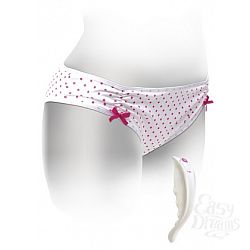 Трусики с силиконовым вибратором Elite, XL, Белый Трусики с силиконовым вибратором Elite, XL, Белый