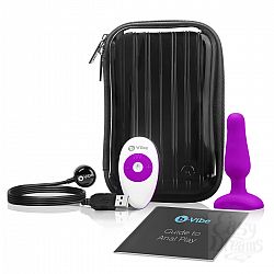 Анальный премиум-миниплаг B-Vibe Novice Plug FUCHSIA Анальный премиум-миниплаг B-Vibe Novice Plug FUCHSIA