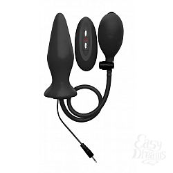  ׸���� �������� ���������� � �������� ���������� � ��������� Inflatable Vibrating Silicone Plug - 12,2 ��.