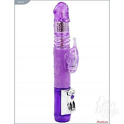 Фиолетовый виброкомпьютер «Бабочка» с ротацией и функцией Up Down - 24 см. Фиолетовый виброкомпьютер «Бабочка» с ротацией и функцией Up Down - 24 см.