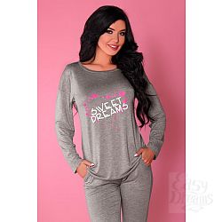 Серая пижамка с принтом Серая пижамка с принтом