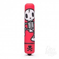 Красная вибропуля с забавным принтом MINI BULLET VIBRATOR JOLLY ROGER Красная вибропуля с забавным принтом MINI BULLET VIBRATOR JOLLY ROGER