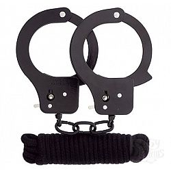  ׸���� ��������� �� ��������� ������� � ��������� � �������� BONDX METAL CUFFS LOVE ROPE SET