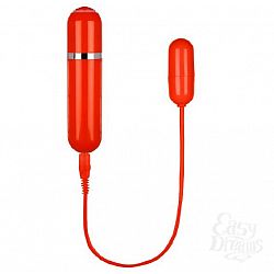 Красная вибропулька с пультом GOOD VIBES 10 RHYTHM BULLET Красная вибропулька с пультом GOOD VIBES 10 RHYTHM BULLET