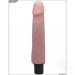 Телесный вибратор-реалистик с пупырышками - 21 см. Телесный вибратор-реалистик с пупырышками - 21 см.