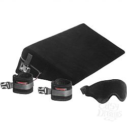 Liberator Retail Black Label Wedge - подушка для любви, малая, с креплениями+ маcка, Черный Liberator Retail Black Label Wedge - подушка для любви, малая, с креплениями+ маcка, Черный