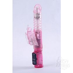 Розовый виброкомпьютер с ротацией и функцией Up Down - 23,5 см. Розовый виброкомпьютер с ротацией и функцией Up Down - 23,5 см.