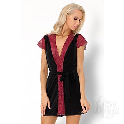 Чувственный пеньюар Kumiko с малиновым кружевом Чувственный пеньюар Kumiko с малиновым кружевом