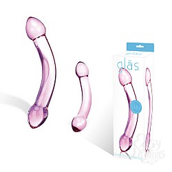 Двухголовый стимулятор из стекла GLAS-70  Двухголовый стимулятор из стекла GLAS-70