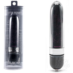 Черный вибратор с насадкой INKY KINKY H25115-10007 Черный вибратор с насадкой INKY KINKY H25115-10007