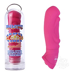 Вибратор с объемным рельефом розовый EN-BB-1579-2 Вибратор с объемным рельефом розовый EN-BB-1579-2