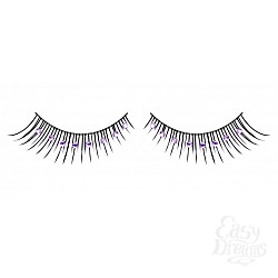 Ресницы чёрно-фиолетовые со стразами Ресницы чёрно-фиолетовые со стразами