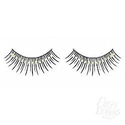 Ресницы чёрные с зелёными стразами Ресницы чёрные с зелёными стразами