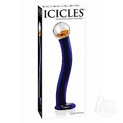 Анальный стимулятор ICICLES № 17 из стекла  Анальный стимулятор ICICLES № 17 из стекла