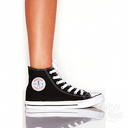 Кеды из денима HUSTLER HARDCORE HFW-400-BLK-10 Кеды из денима HUSTLER HARDCORE HFW-400-BLK-10