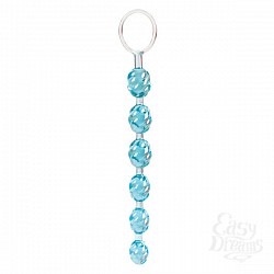 Анальная цепочка SWIRL голубого цвета Анальная цепочка SWIRL голубого цвета