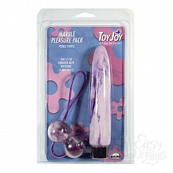 Набор из вибратора и шариков Marble Pleasure Pack Purple 9549TJ Набор из вибратора и шариков Marble Pleasure Pack Purple 9549TJ