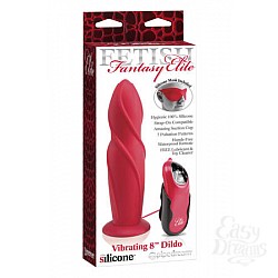 Насадка для страпона Fetish Fantasy Elite 8 с вибрацией красная Насадка для страпона Fetish Fantasy Elite 8 с вибрацией красная