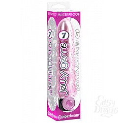 Вибромассажер JELLY GEMS №7 розовый Вибромассажер JELLY GEMS №7 розовый