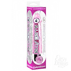 Вибромассажер JELLY GEMS №4 розовый Вибромассажер JELLY GEMS №4 розовый
