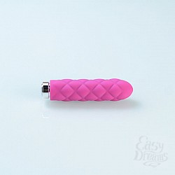 Розовый текстурированный минивибромассажер Charms Key Розовый текстурированный минивибромассажер Charms Key