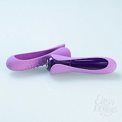 Сиреневый минивибромассажер с двумя сменными насадками Io Key Сиреневый минивибромассажер с двумя сменными насадками Io Key