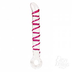 Стеклянный фаллоимитатор GLASS WORXX CRYSTAL PACIFIER PINK, 17 см, Прозрачный  Стеклянный фаллоимитатор GLASS WORXX CRYSTAL PACIFIER PINK, 17 см, Прозрачный