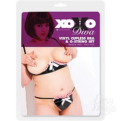 Лиф с открытой грудью и трусики DIVA 12-3027XOD  Лиф с открытой грудью и трусики DIVA 12-3027XOD