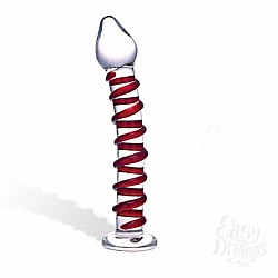 Фаллоимитатор из стекла ручной работы Mr. Swirly, 20 см  Фаллоимитатор из стекла ручной работы Mr. Swirly, 20 см