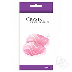  ����������� CRYSTAL GLASS EGGS PINK NSN-0703-14
