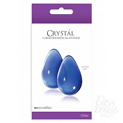  ����������� CRYSTAL LARGE GLASS EGGS BLUE NSN-0703-27