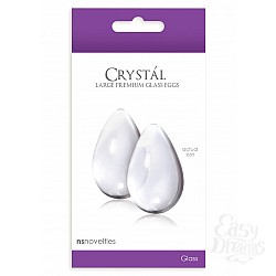  ����������� CRYSTAL LARGE GLASS EGGS CLEAR NSN-0703-21
