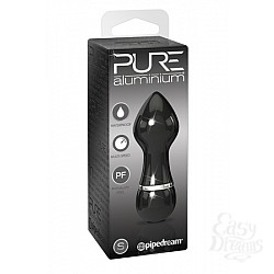 Вибромассажер PURE ALUMINIUM - BLACK SMALL рельефный черный Вибромассажер PURE ALUMINIUM - BLACK SMALL рельефный черный
