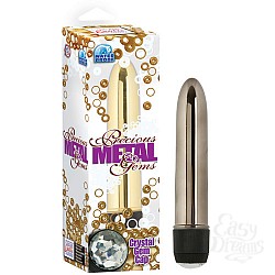 Стальной вибратор с кристаллом PRECIOUS GEMS 0500-20 BX SE Стальной вибратор с кристаллом PRECIOUS GEMS 0500-20 BX SE