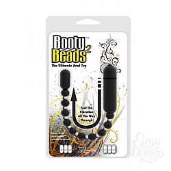 Анальная вибро-цепочка Booty Beads Black черная Анальная вибро-цепочка Booty Beads Black черная