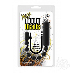 Анальная вибро-цепочка Mega Booty Beads Black черная Анальная вибро-цепочка Mega Booty Beads Black черная