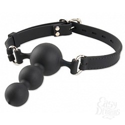 Чёрный кляп-страпон Чёрный кляп-страпон