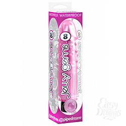 Вибромассажер JELLY GEMS №8 розовый Вибромассажер JELLY GEMS №8 розовый