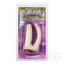 Двухголовый вибромассажер Naturals телесный Двухголовый вибромассажер Naturals телесный